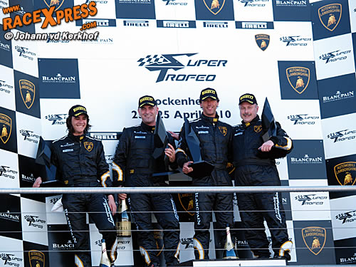 Peter Kox wint tweede race Lamborghini Blancpain Super Trofeo